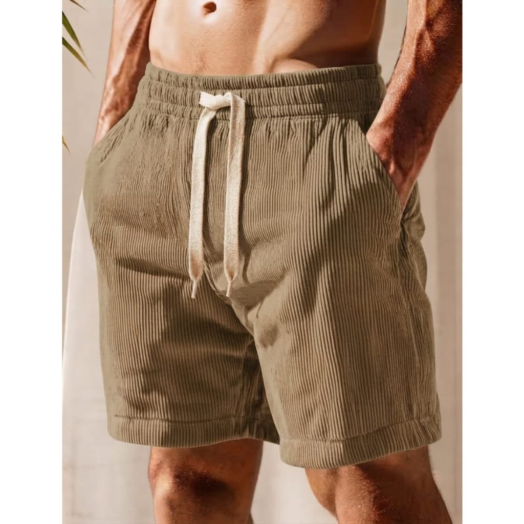 Bermuda Shorts Masculino Mauricinho Cotelê Premium Em Algodão.