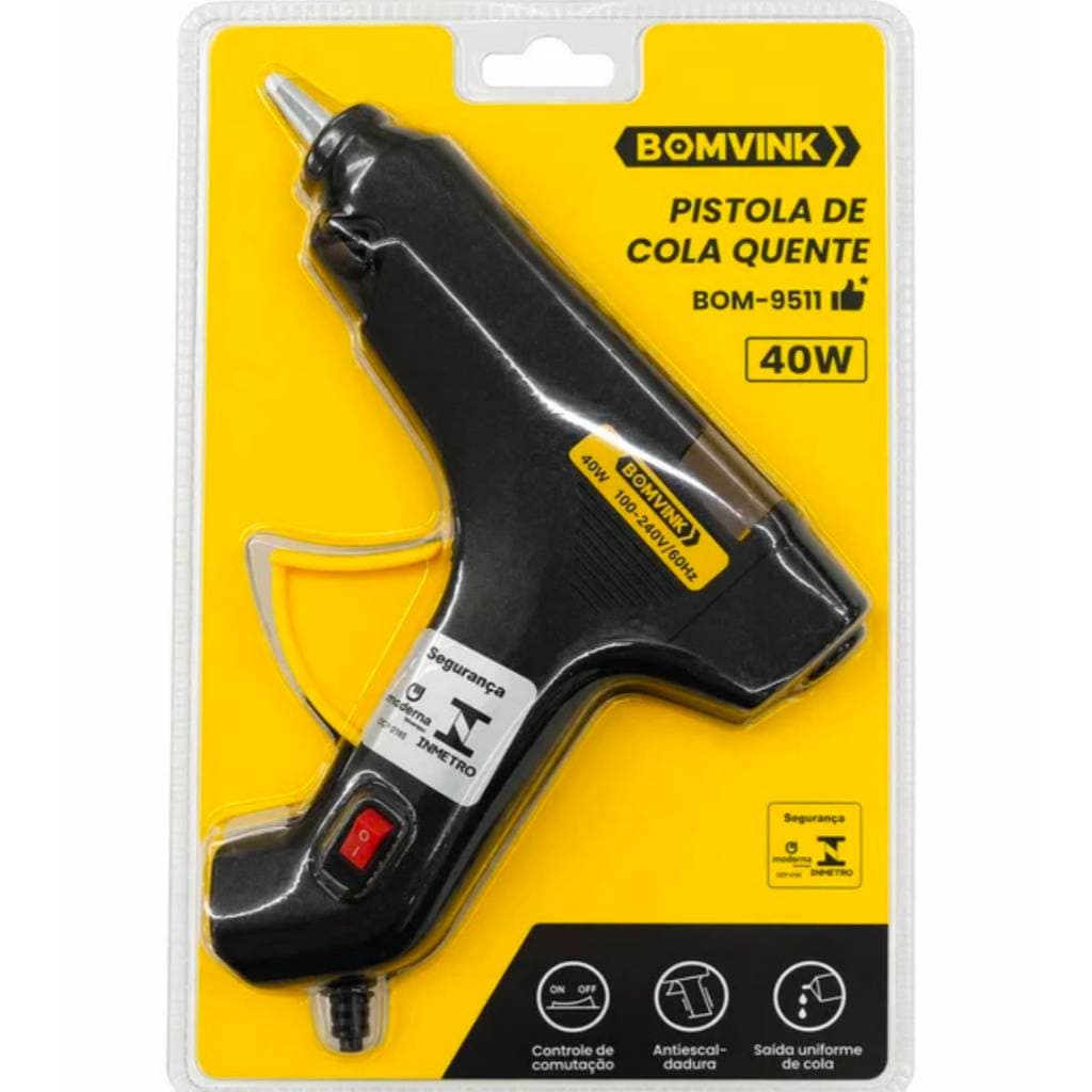 Pistola de Cola Quente 40w Bomvink Bom-9510