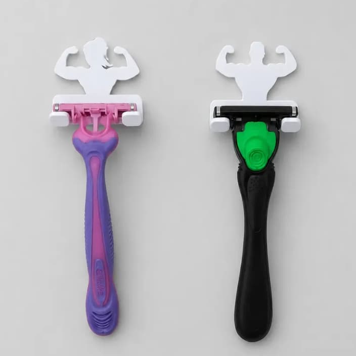 Suporte Gillette Fitness Homem Mulher Casal Academia Parede Gym