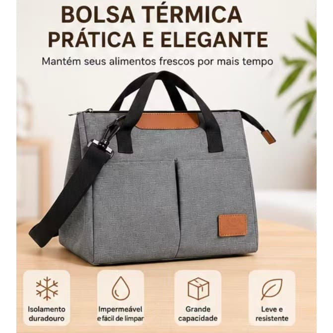Bolsa Térmica Lancheira Marmita com Alça de Ombro 3721