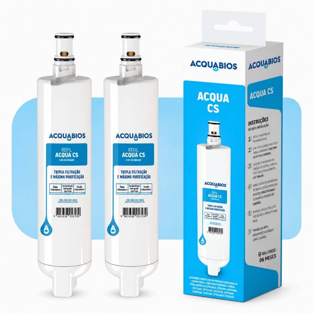 Kit 2 Refil Filtro Vela Compatível Com Purificador Consul Facilite CS Cpc30 Cpc31 Cpb34 Cpb35 Cpb36