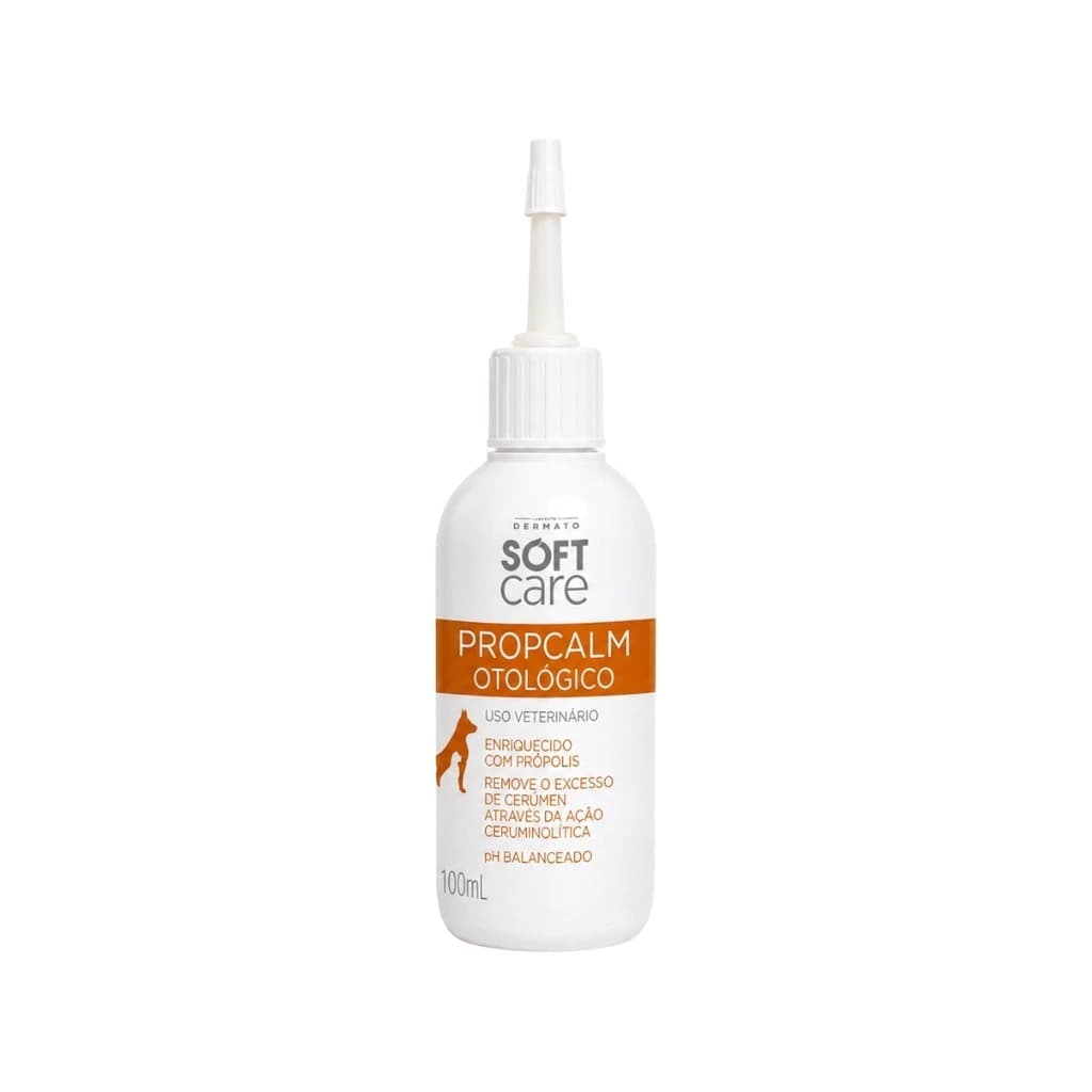 Propcalm Otológico Soft Care 100ml | Limpeza Auricular para Cães e Gatos
