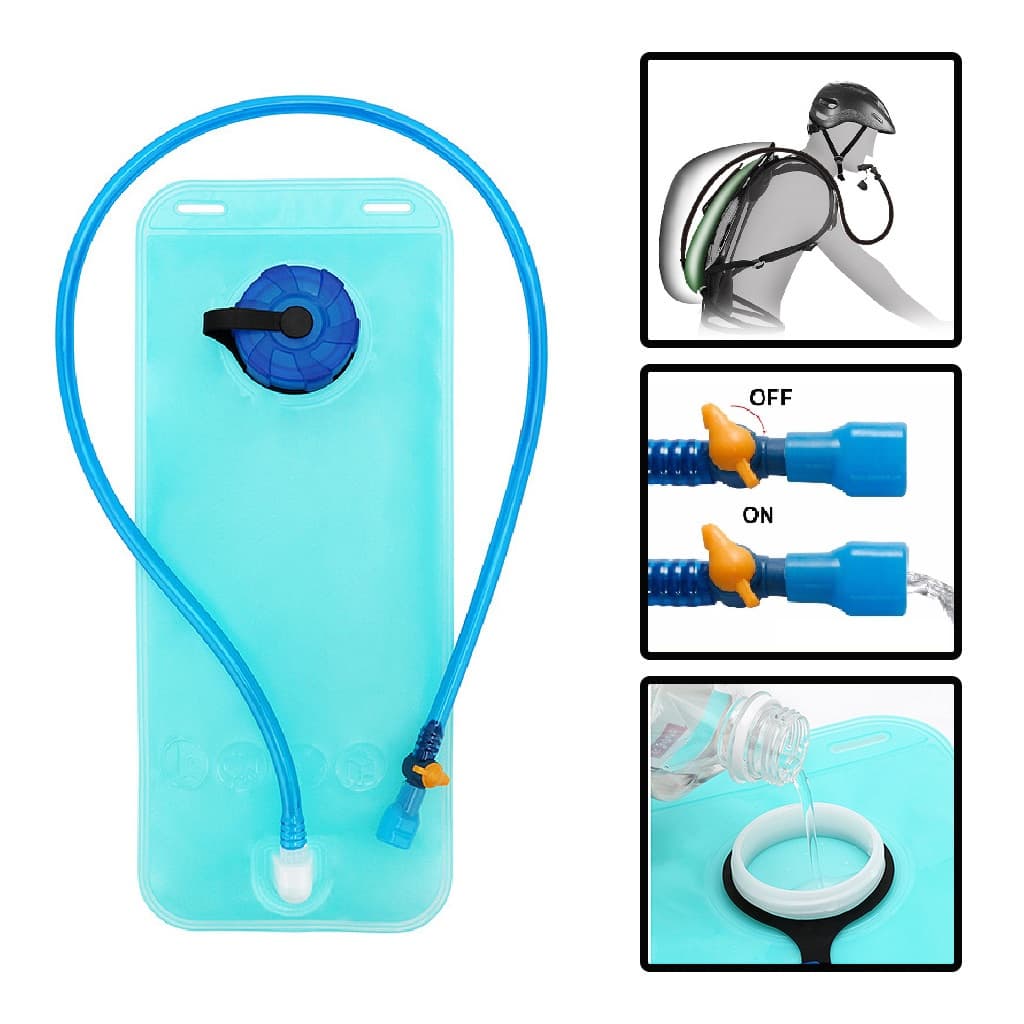 Refil De Agua Para Mochila Hidratacao Bike Ciclismo Camping Trilha Bolsa Reservatorio 2 Litros