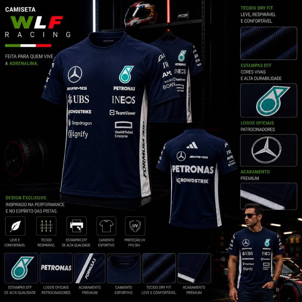 Camiseta Masculina Proteção UV 50+ Poliéster Esportiva Leve Secagem Rápida