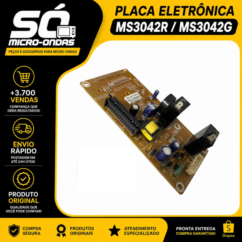 Placa Microondas LG MS3042G MS3048G MS3042R MS3042B MS3052R Bivolt Original