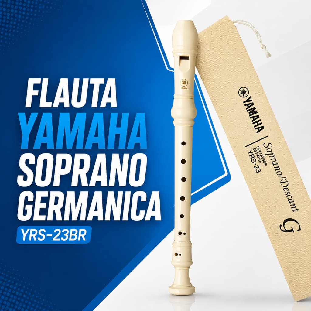 Flauta Doce Germanica Yamaha Original YRS-23BR