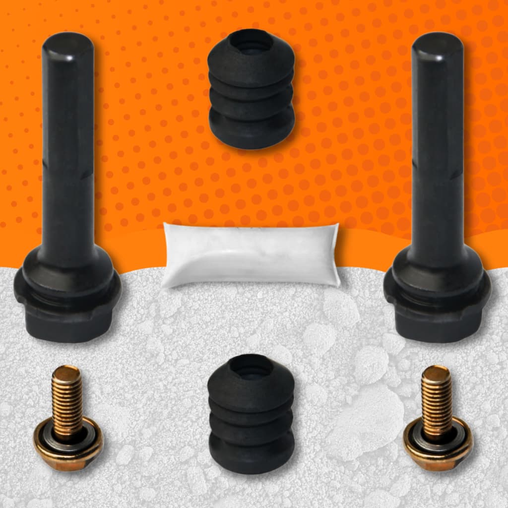 Kit 2 Pino Guia Pinça Freio Dianteiro Logan Sandero Kangoo Megane Scenic Twingo Express