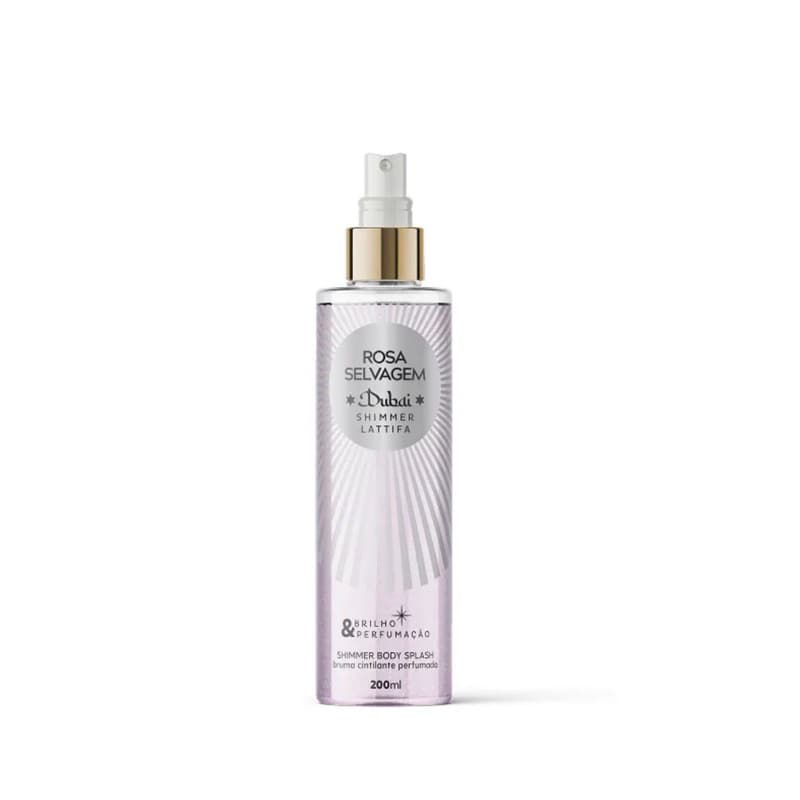 Rosa Selvagem - Body Splash Dubai Lattifa Brilho e Perfumação