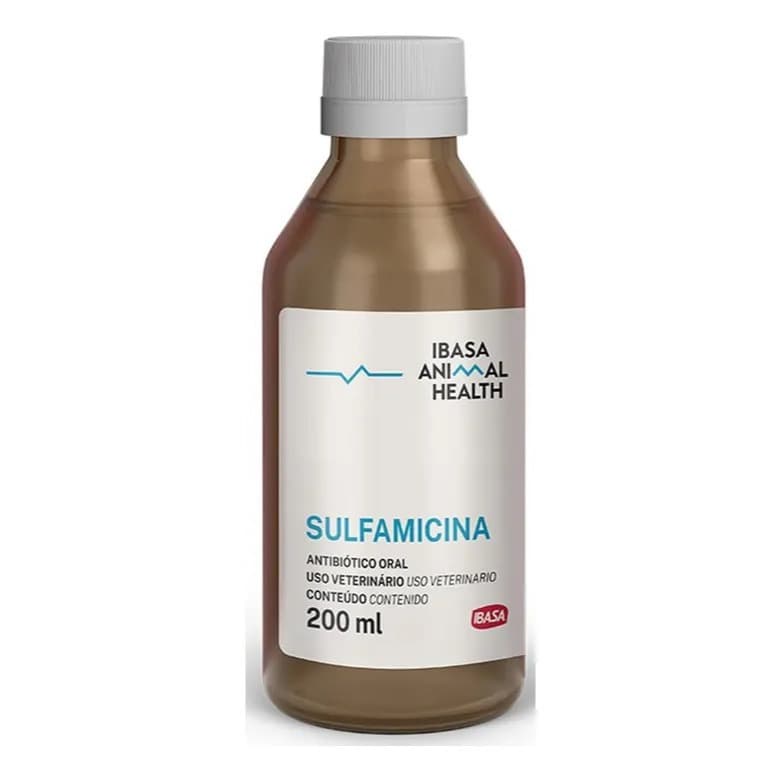 Sulfamicina Para Animais Frasco 200ml Ibasa
