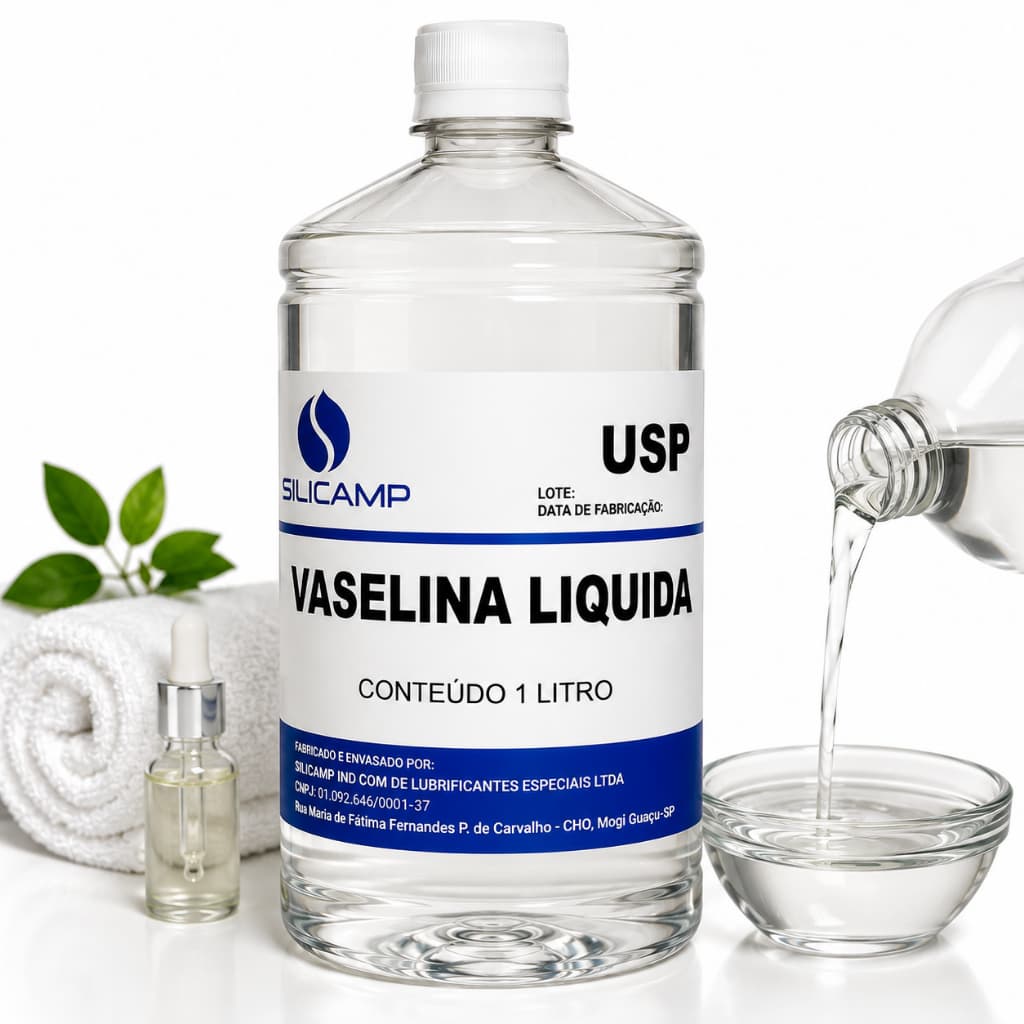 Vaselina Líquida Usp Farmacêutica Incolor Sem Cheiro sem cor puríssima atóxico 1 litro