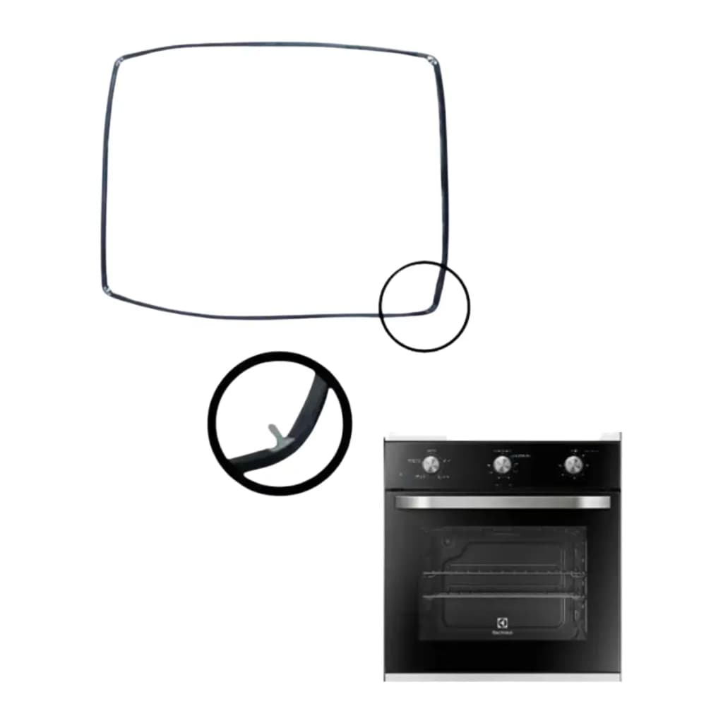 Vedação Para Forno Eletrico Electrolux Oe60x 46x38cm | Borracha Gaxeta Guarnição Térmica