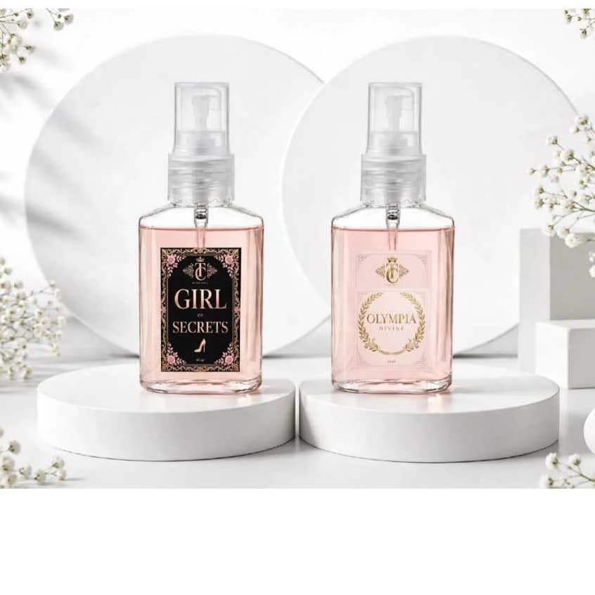 Kit 2 Body Splash Feminino 60ml Girl Of Secrets Olympia Divine Perfume/Colônia