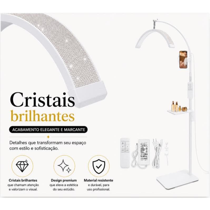 【Latest Model】Half Moon Lamp Aesthetics Table 3 Adjustable Tones Beauty Salon Skin Cleansing