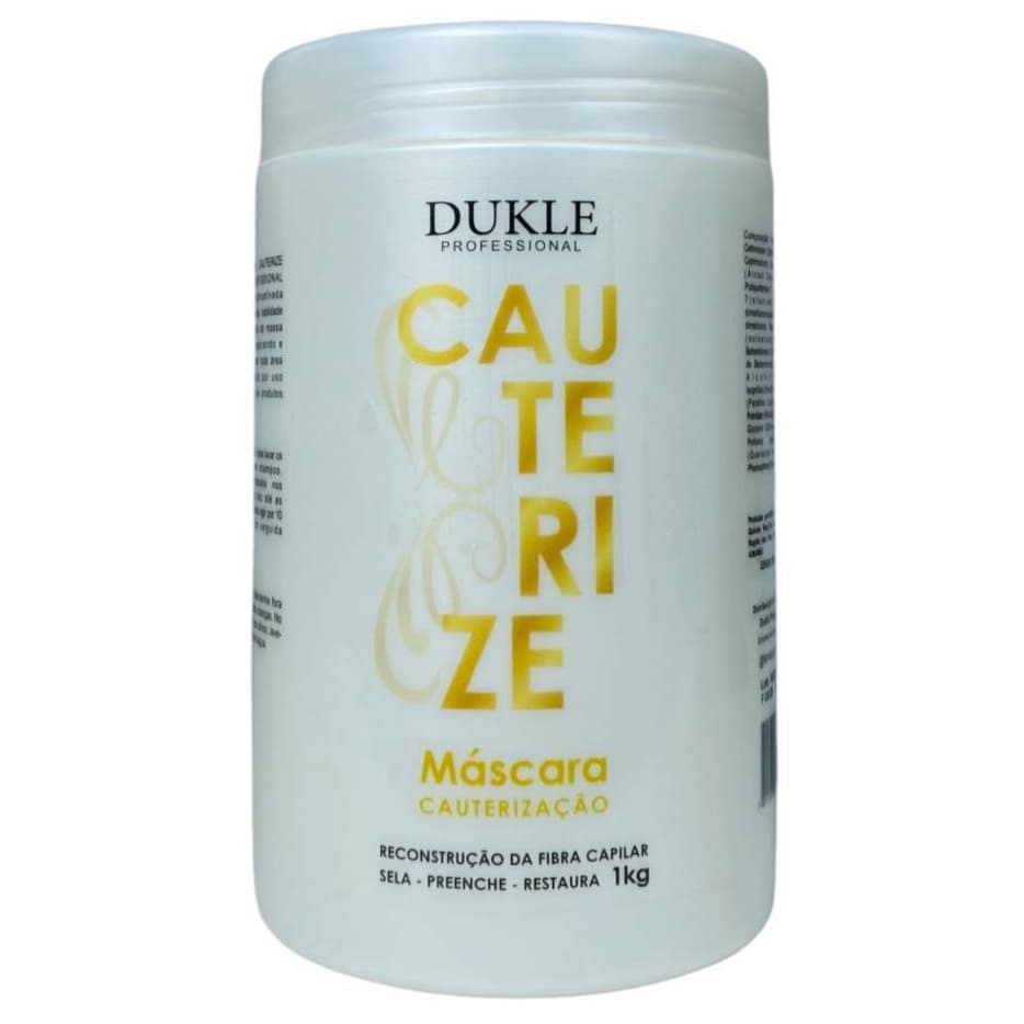 Máscara Capilar Cauterização Reconstrução da Fibra Capilar 1Kg Dukle Professional