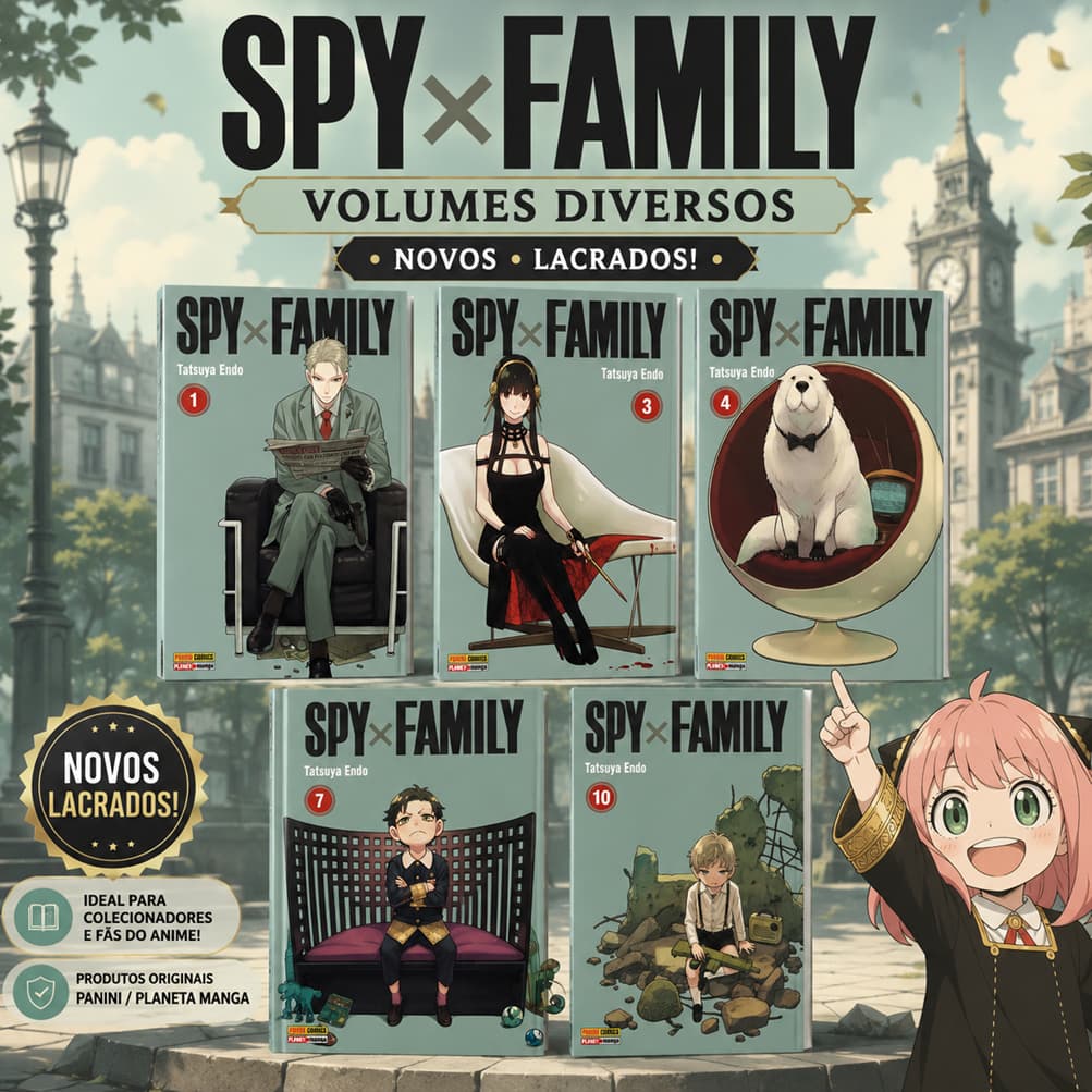 📚Mangá Spy x Family - Volumes diversos - NOVOS - LACRADOS!