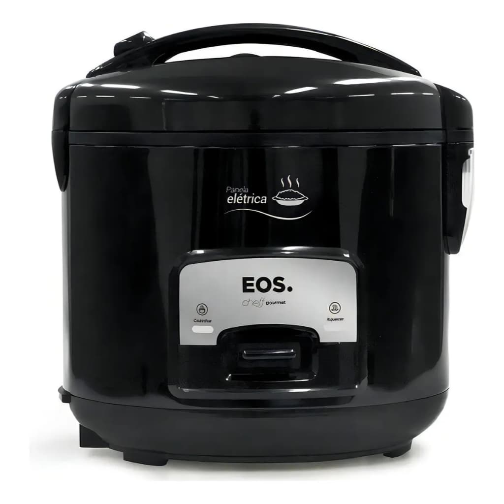 PANELA ELETRICA DE ARROZ EOS 10 XÍCARAS INOX EPA10 PRETA 127V