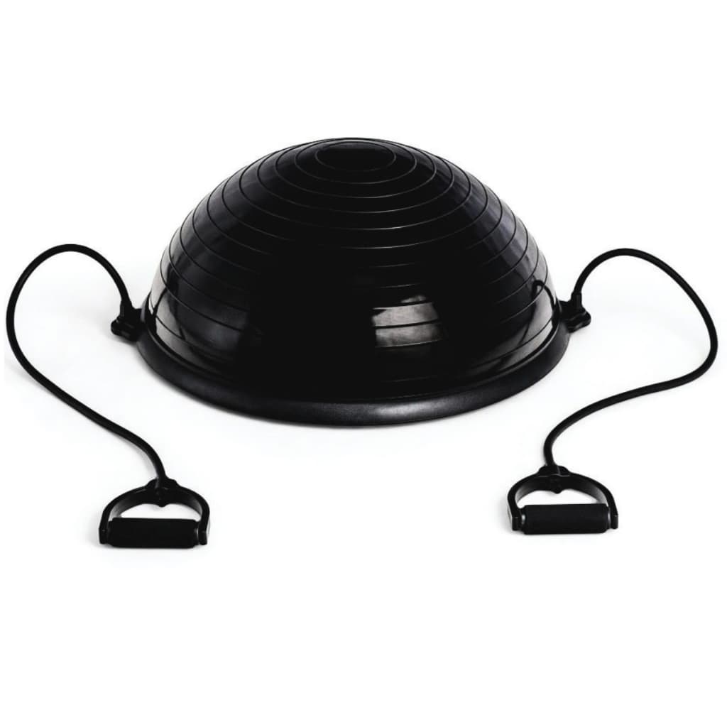 Meia Bola com Bomba e Alças Preta Pilates Yoga Step - Odin Fit