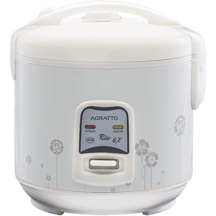 PANELA ELETRICA DE ARROZ RISO PA6X 127V AGRATTO, Agratto, 5518, Branco