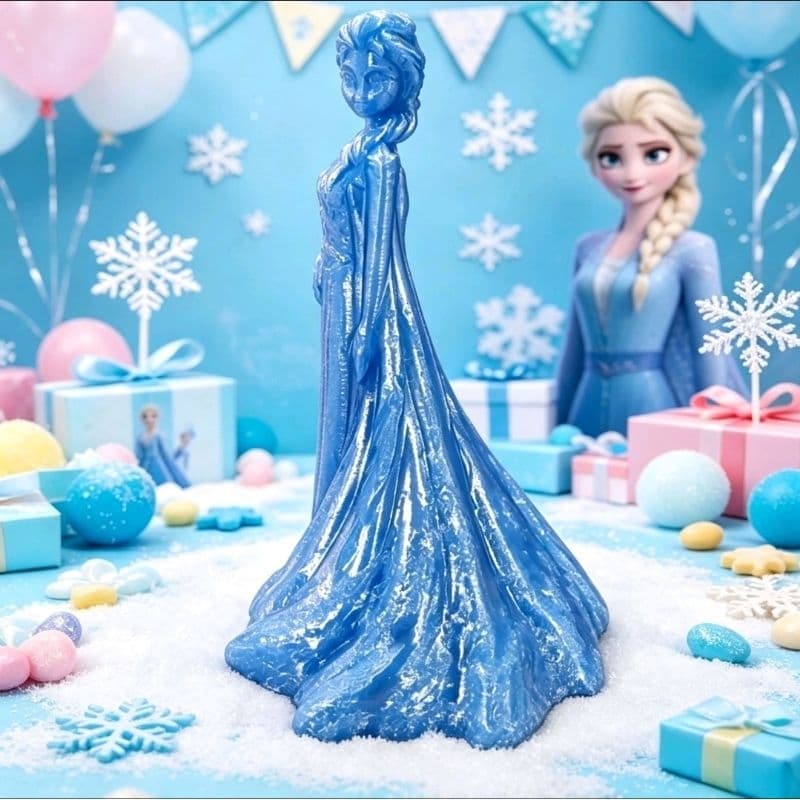 🧊 Estátua Elsa Frozen - Decoração Festa Infantil