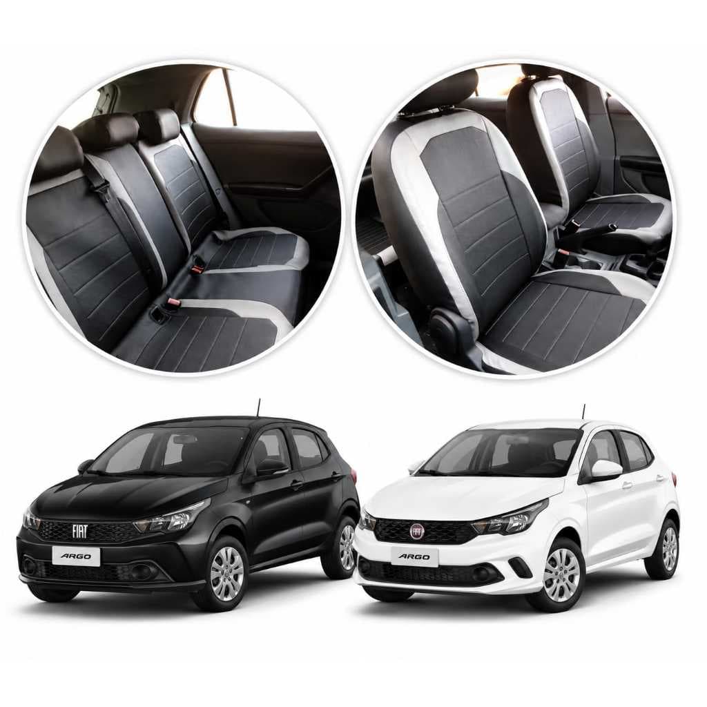 Capas Para Bancos Automotivos Fiat Argo 2017 Á 2025 Couro Ecológico Sob Medida