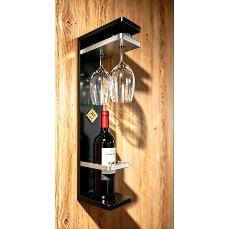 barzinho/adega. suporte de parede para vinho e taças!