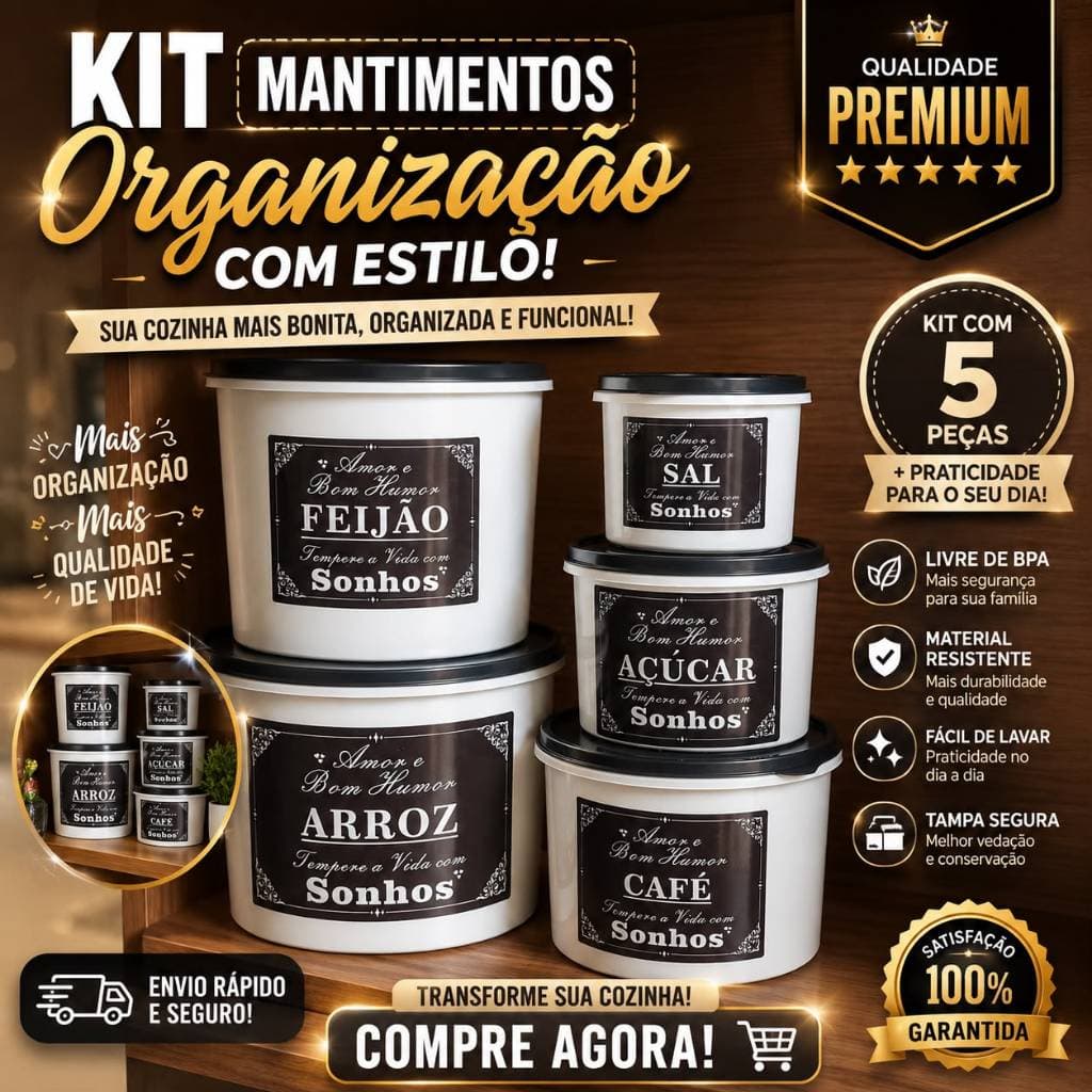 Kit De Mantimento Para Cozinha