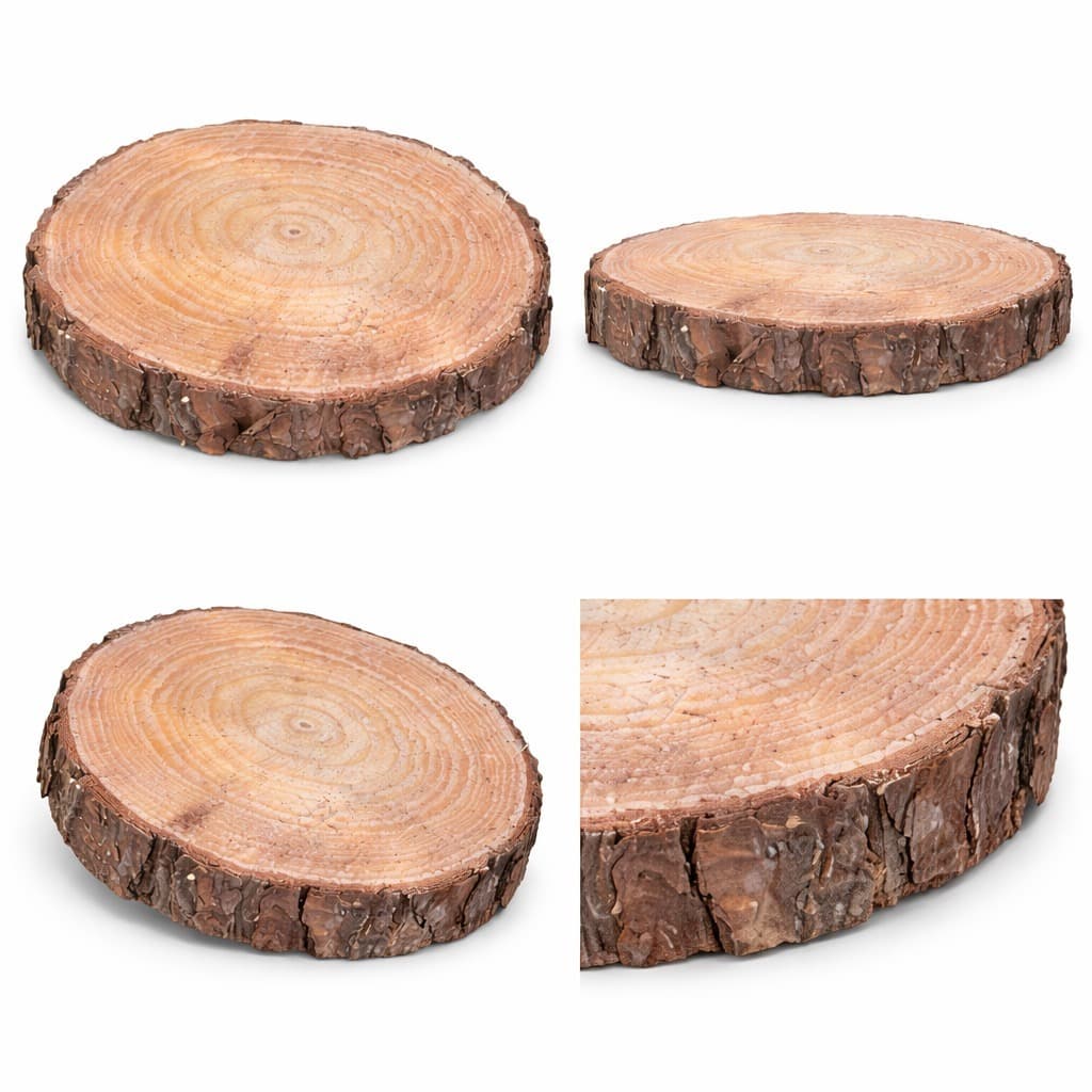 KIT BOLACHA DE MADEIRA RUSTICA REFLORESTADA 15 A 20CM JARDIM DECORAÇAO FESTA CASAMENTO