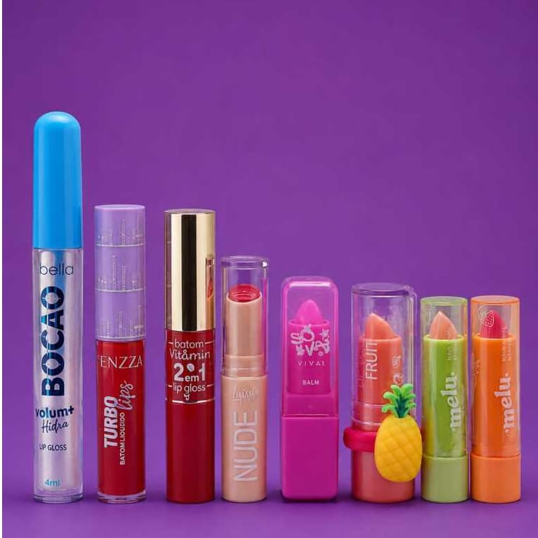 Batom Hidratante Gloss Labial Lip Balm Magic Nude Rosa Colorido