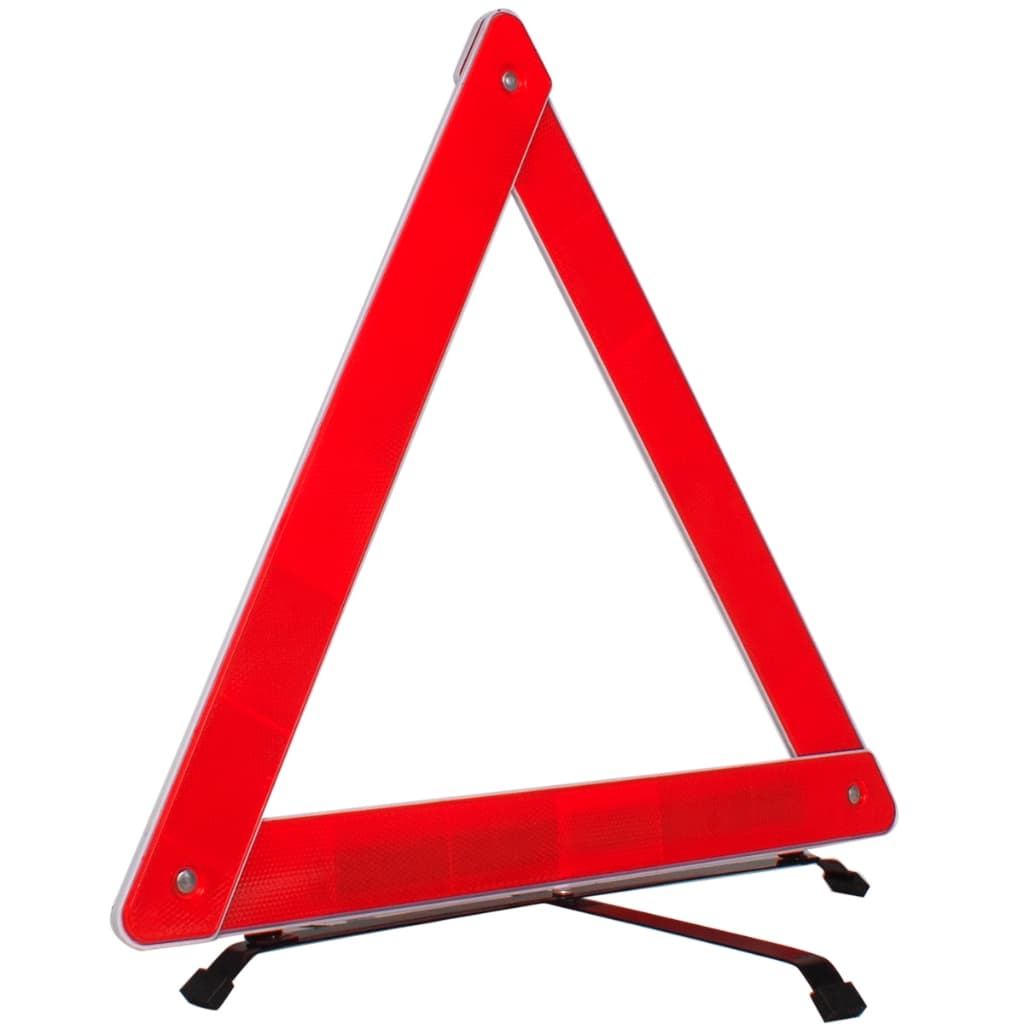 Triangulo Para Carro Sinalização De Segurança Base de Metal Sinalizador Automotivo