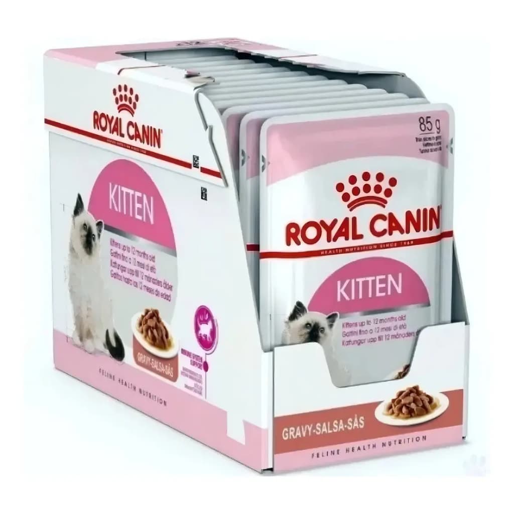 Kit 12 Sachês Royal Canin Kitten Gatos Filhotes 85g