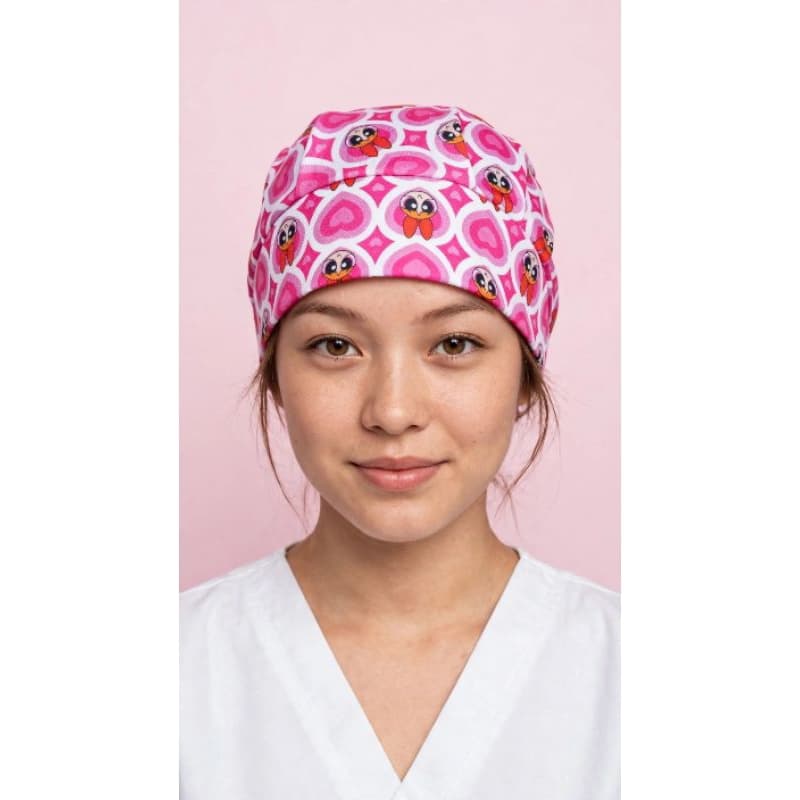 Touca Lenço/Gorro - Oxford Cozinha/Padaria/Restaurante/ Enfermagem/ Cirúrgica - Meninas super Poderosas/ Minnie
