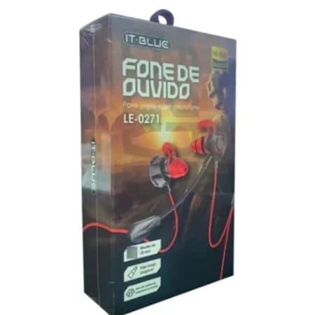 Fone De Ouvido Gamer Le-0271 Com Microfone Embutido Preto
