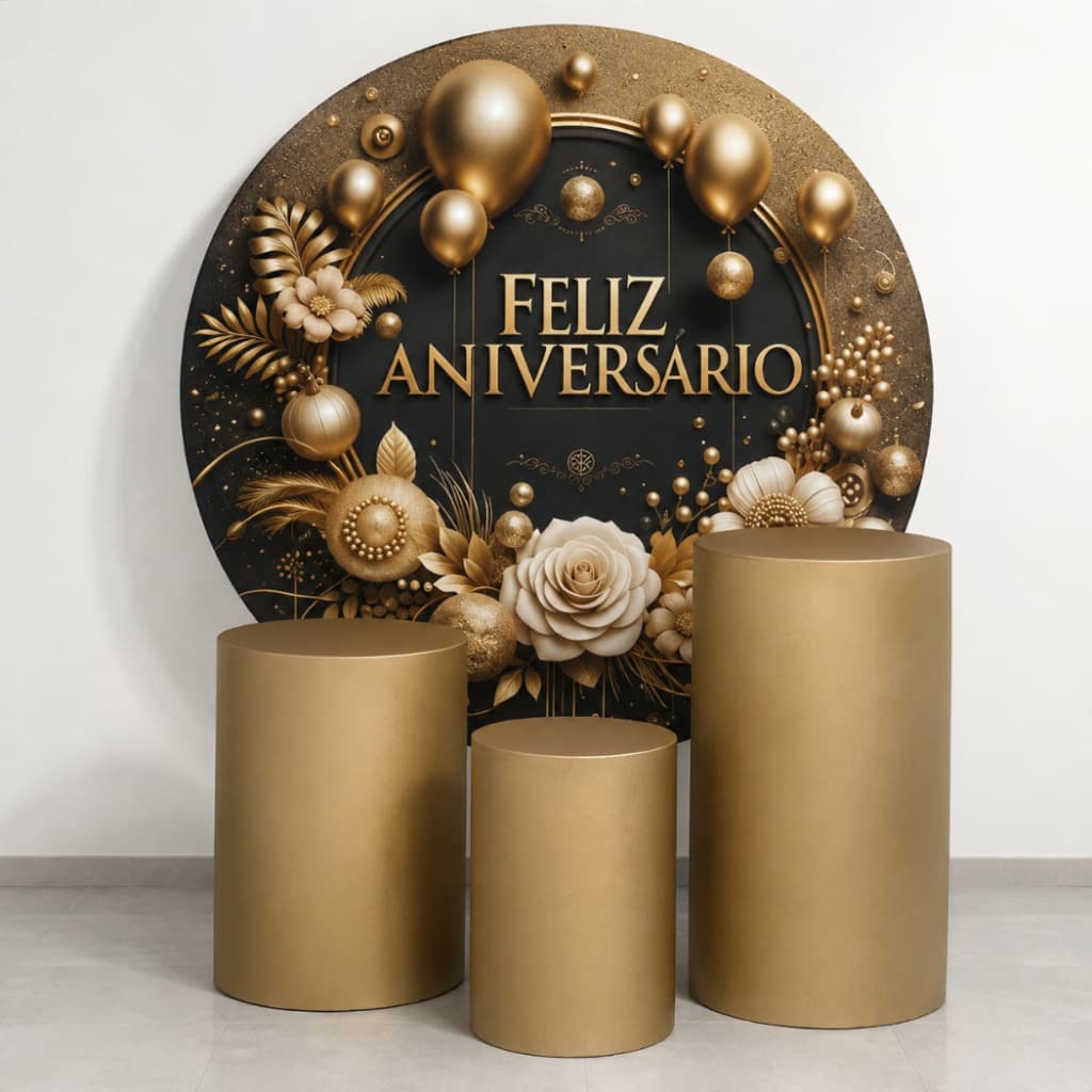 Kit Capas De Cilindro Temas Aniversario Tecido C/Elástico Pronta Entrega