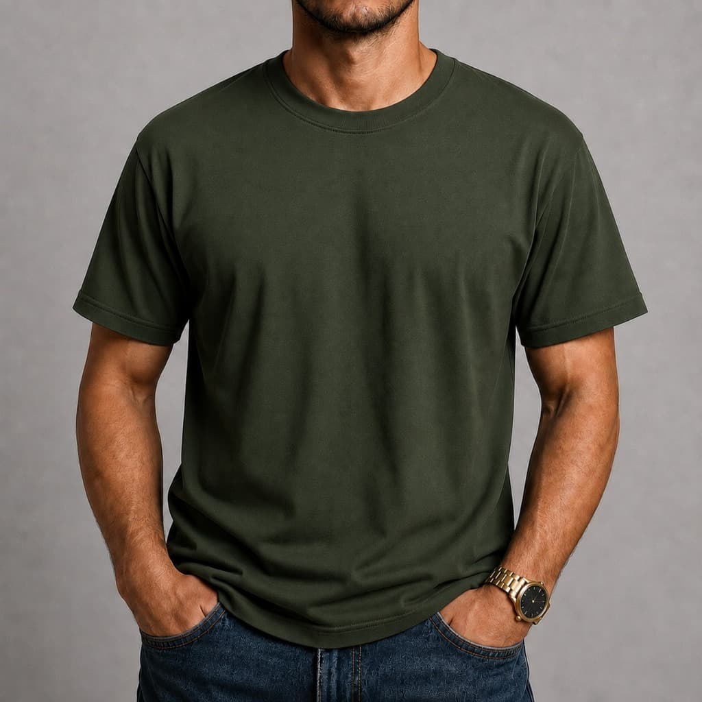 Camiseta Masculina Básica Casual Para Dia A Dia Trabalho Academia Caminhada 100% Algodão Leve Macia