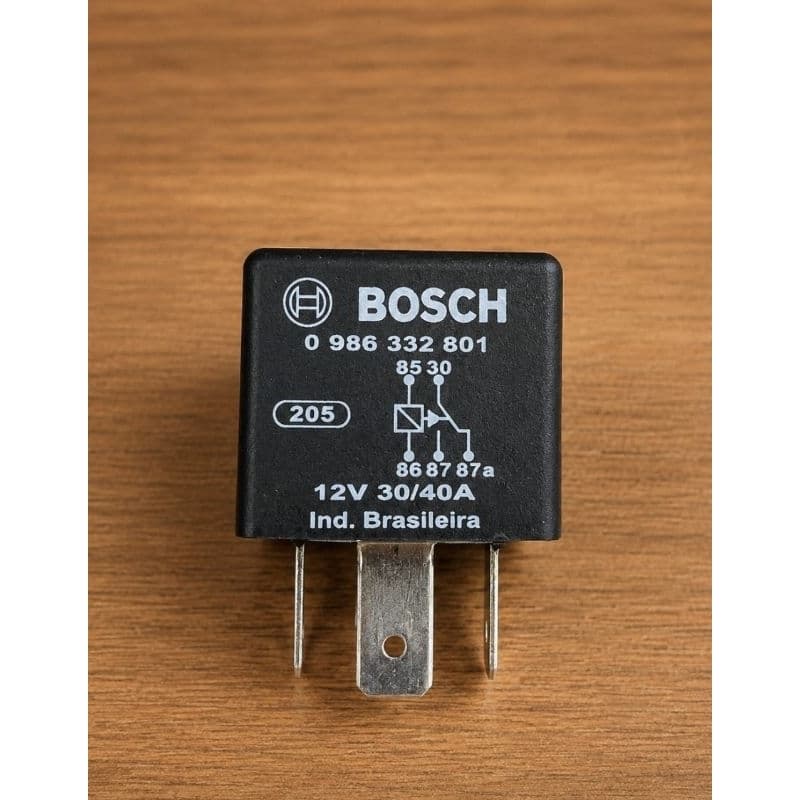 Relé Automotivo Bosch 0 986 332 801 – 12V 30/40A – 5 Pinos