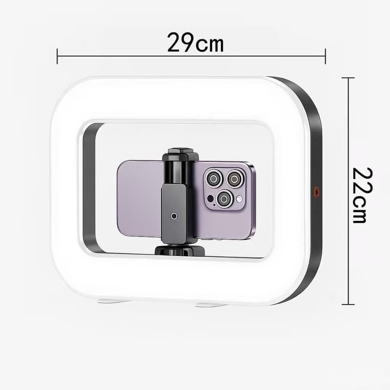 Iluminador LED Ring Light Handheld Bi-Color para Smartphones e Câmeras