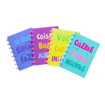CADERNO DE DISCO A5 80FLS FRASES