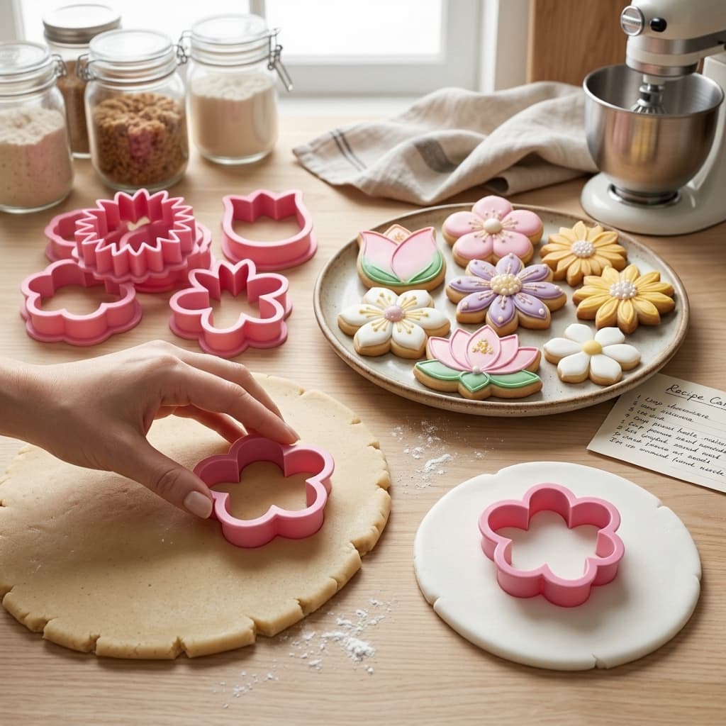 Kit Cortadores de Biscoito Flores Diversas | Confeitaria e Biscuit