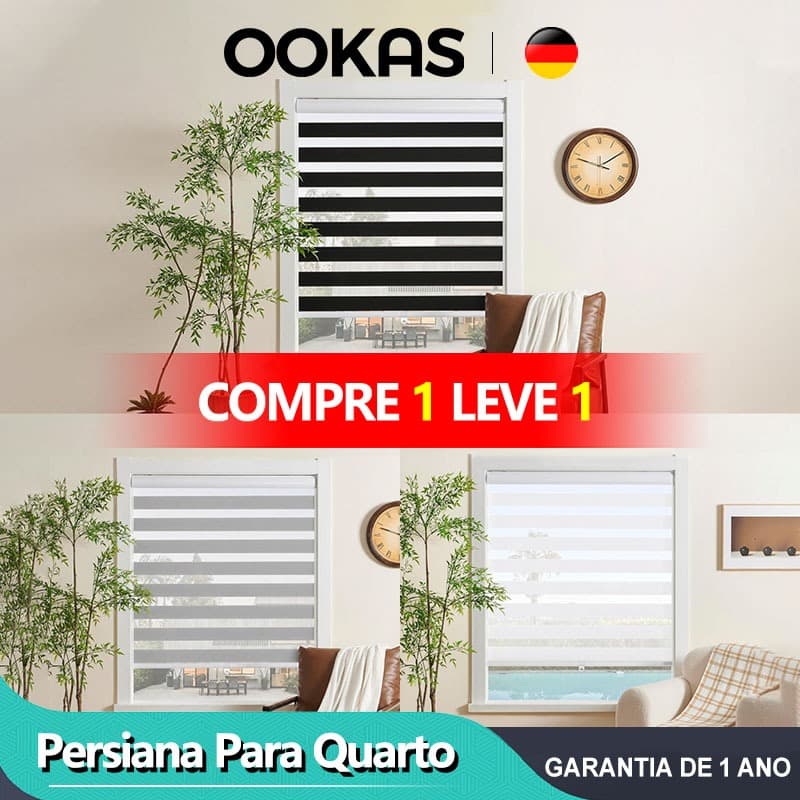 OOKAS Três Cores Persiana Para Quarto Persiana Cortinas E Persianas Blackout Alemãs