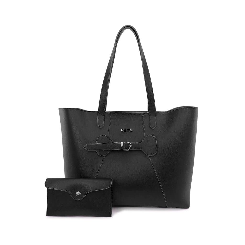 Bolsa Feminina Sacola Espaçosa Alça de Ombro e Mão Grande Retta Oficial