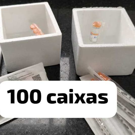 kit 100 unid Caixas Térmicas De Isopor 250g Pequena para armazenar insulina, medicamentos para manter temperatura