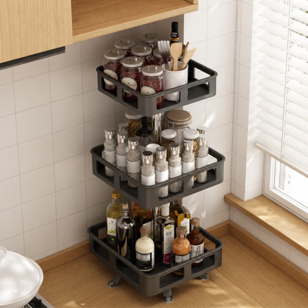 Organizador De Condimentos Rack Rotativo Porta Temperos Cozinha
