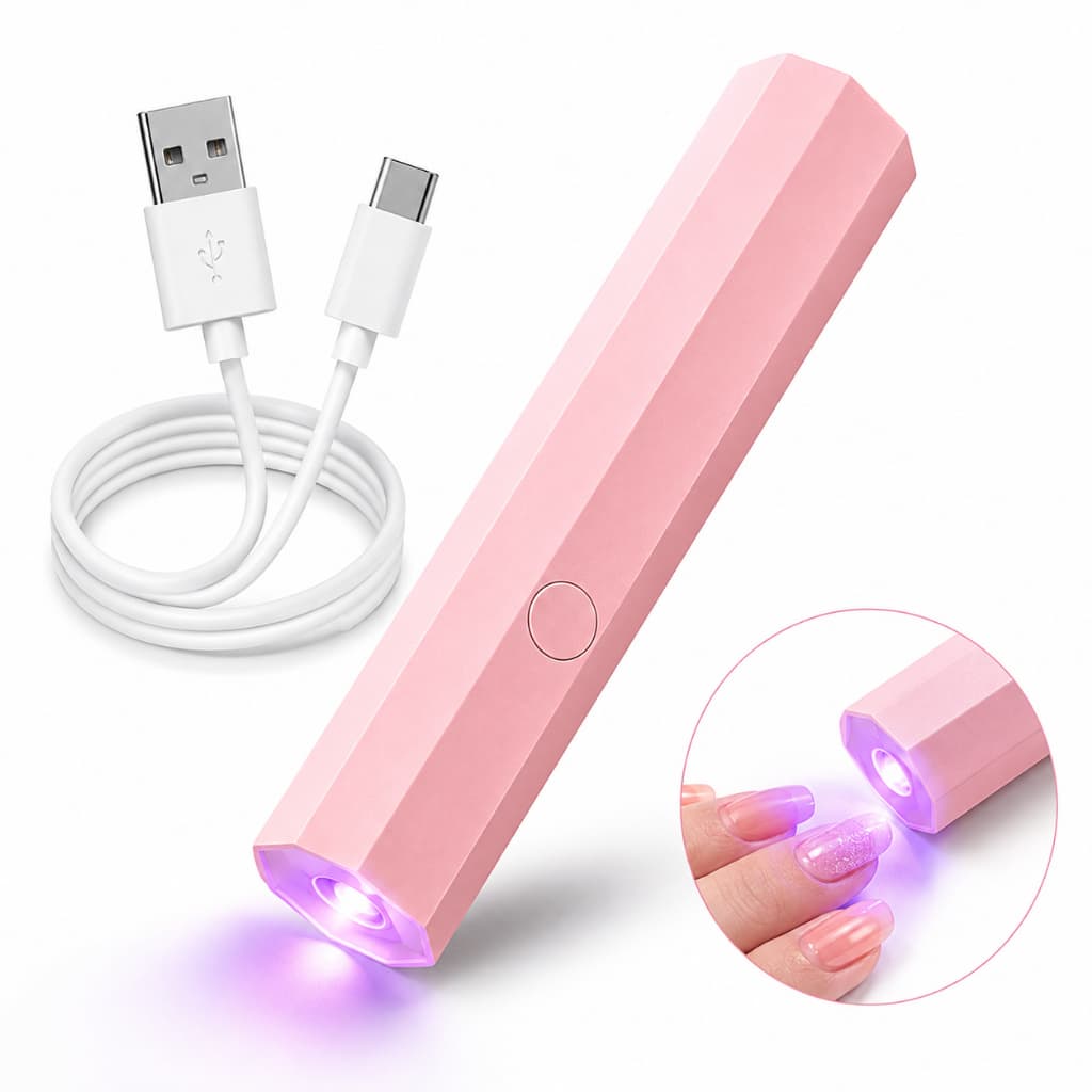 Lâmpada UV LED 3W para Unhas Gel USB Portátil Mini Secador de Esmalte Nail Art