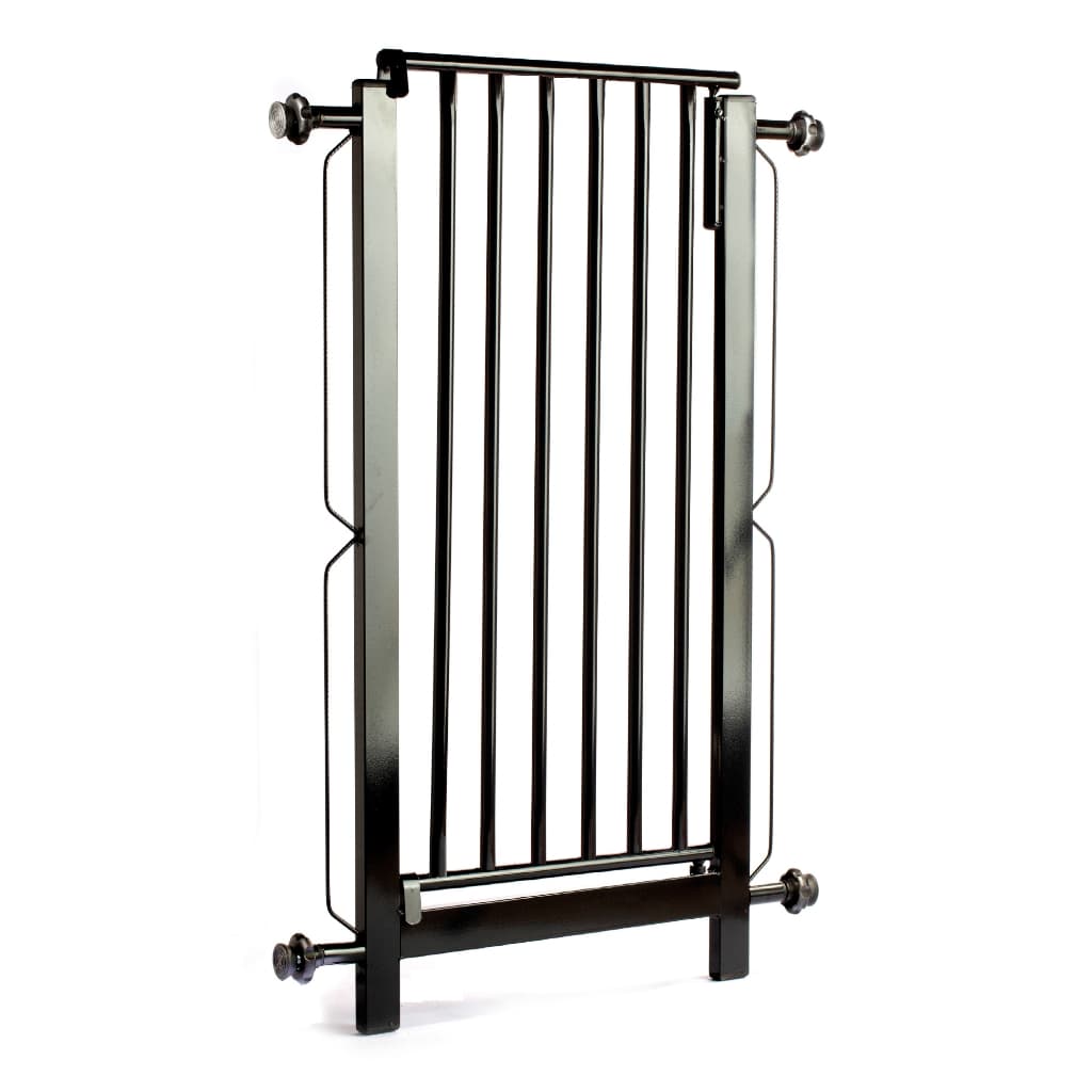 Grade e portão pet, cachorro, bebê, para vãos de 66cm a 70cm - Preto
