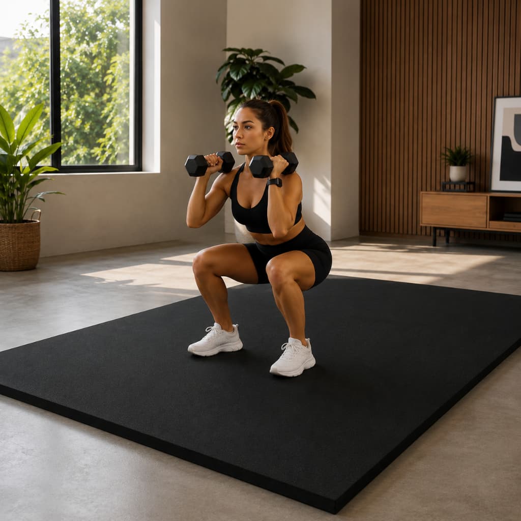 Colchonete EVA Grande 200x100cm 2x1m 20mm Lençol Borracha Exercício Yoga Pilates Protetor Chão Piso