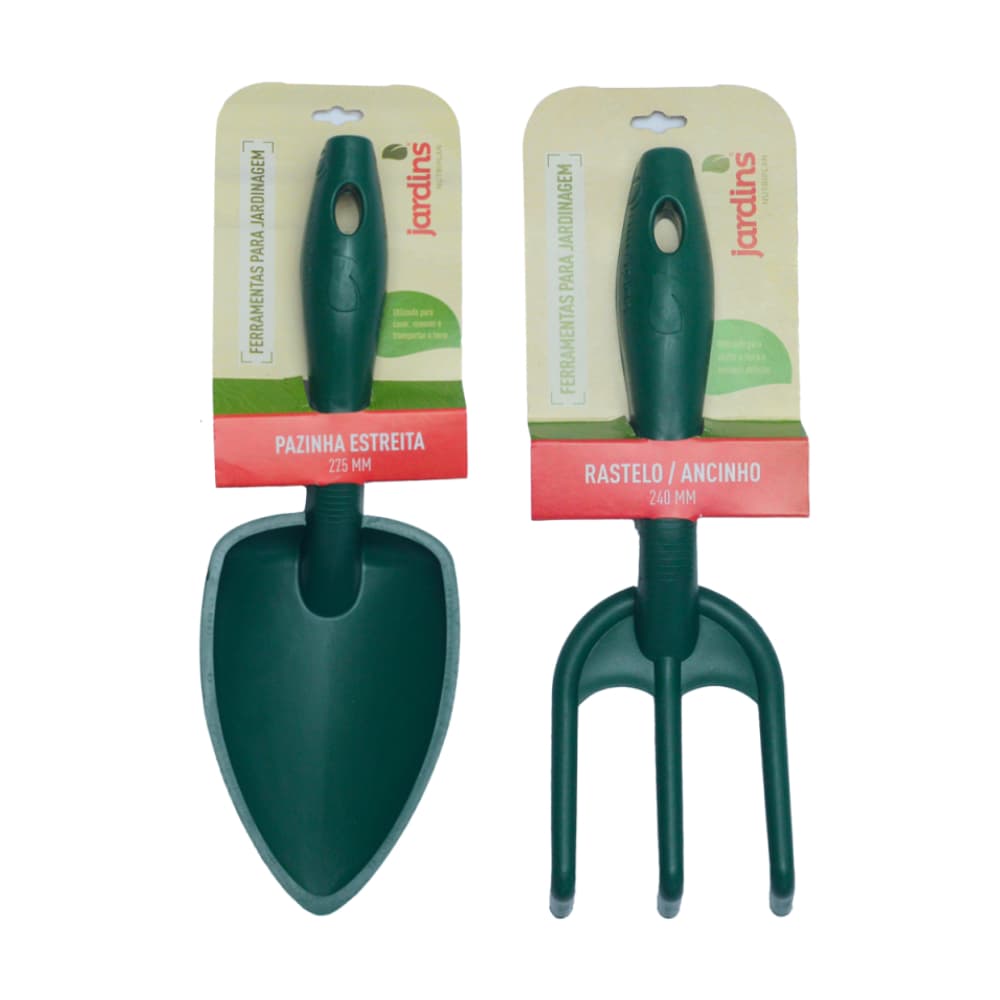 Pazinha Larga + Rastelo de Plástico Nutripla Kit p/ Jardim