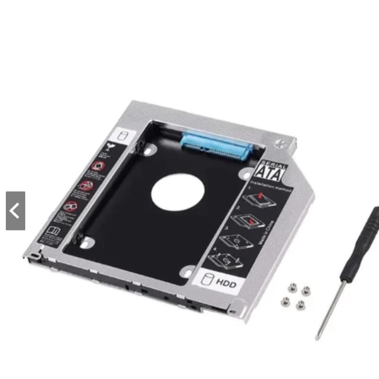 Case Adaptador Caddy 2'5 Sata Hd Ssd/dvd P/notebook 9mm 9.5mm Exbom HDCA-S095