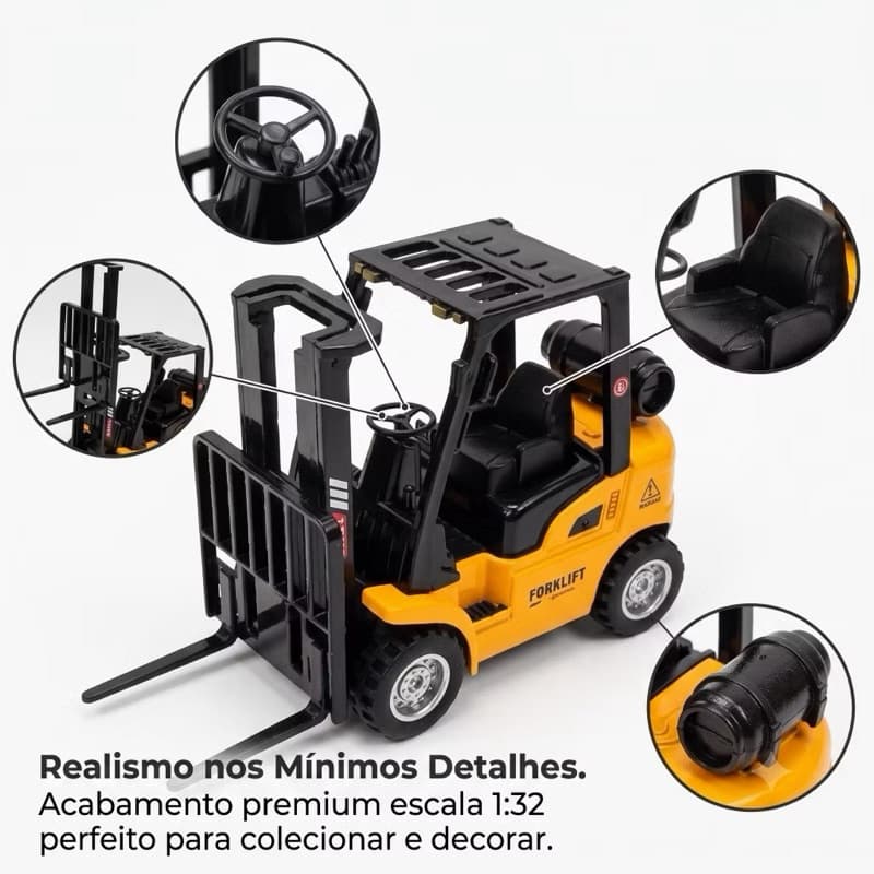 🚜 Empilhadeira de Brinquedo com fricção infantil – Diversão e Aprendizado! 📦