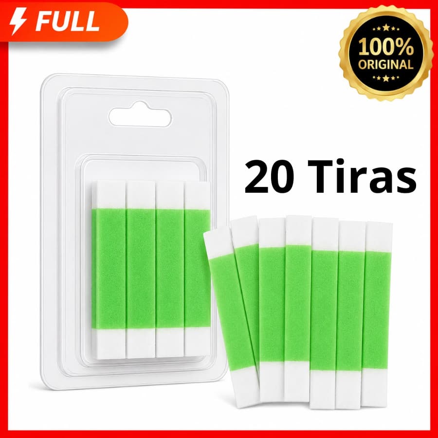 20 Tiras de Cera Depilatória Facial Aloe Vera 10 Pares Unidades Sobrancelhas Buço — Prontas para Uso Depilflax