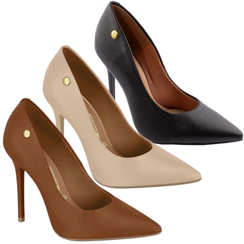Scarpin Vizzano Leve Social Salto Alto Fino 11.5 cm Stiletto Agulha